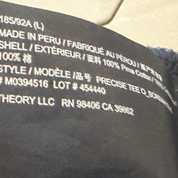 Theory Men’s Precise Tee Shirt - Picture 6 of 6